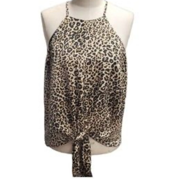 Plus size boutique halter tie waist blouse . NWOT size 1x - Picture 1 of 5